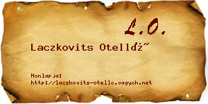 Laczkovits Otelló névjegykártya